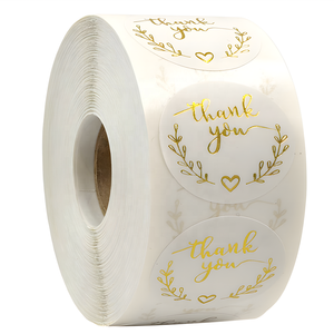 Étiquettes adhésives imperméables en papier kraft, autocollants de remerciement, étiquettes de scellage pour cadeaux, rondes de 1 pouce, 500 pièces, fabricant - Product Image 6