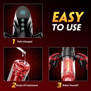 أحدث تصميم لكأس الاستمناء الذكري، جهاز استمناء آلي بدون استخدام اليدين للرجال - Product Image 4