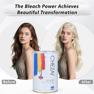 Poudre décolorante pour <span class=keywords><strong>cheveux</strong></span>, éclaircissant professionnel, poudre décolorante forte et douce, jusqu'à 9 niveaux de décoloration pour les mèches et l'éclaircissement des <span class=keywords><strong>cheveux</strong></span> - Product Image 4