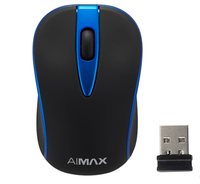 Souris laser sans fil mini LED compatible USB 2.0, portée jusqu'à 8 m, 2,4 GHz avec nano-dongle (en stock)