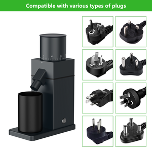 Juego de Regalo al por Mayor, Molinillo de Café Eléctrico Cónico de Alta Calidad 220v-240v para Prensa Francesa Gd-3451-negro, Totalmente Metálico - Product Image 4