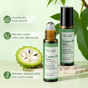 Sérum roll-on à l'huile de ricin pour la croissance des cheveux, traitement anti-chute, soin nourrissant du cuir chevelu, produits capillaires, huile de croissance capillaire - Product Image 4