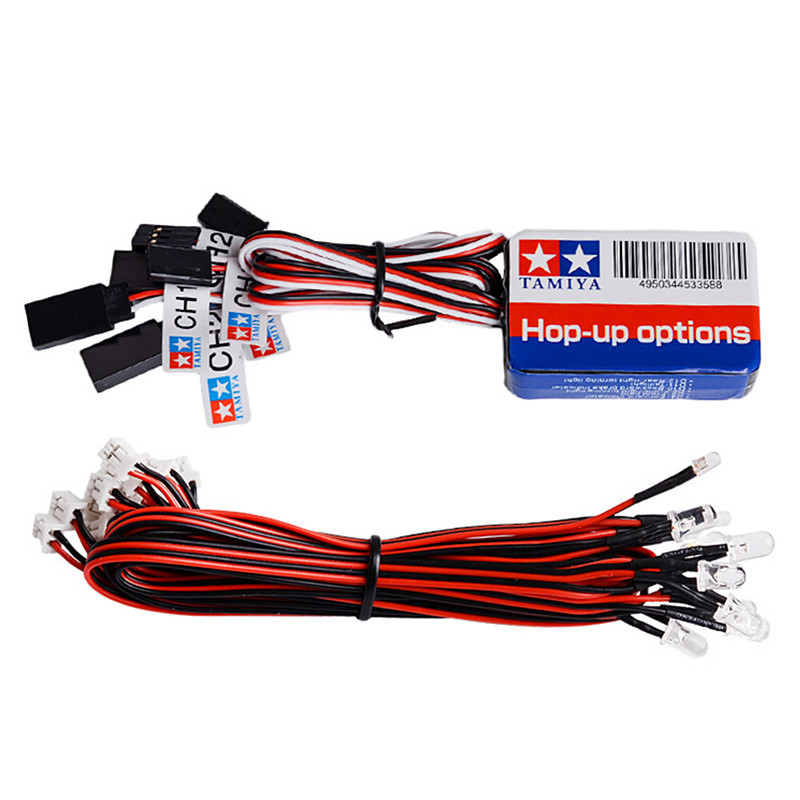 Kit éclairage LED Clignotant Pour Voiture RC 1/10 1/8 – 12 LED, Compatible GT2/GT3B