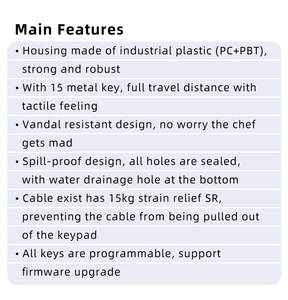 Barre de déclenchement USB à 15 touches, conception anti-déversement, facile à extraire pour le remplacement du papier, OEM/ODM - Product Image 6