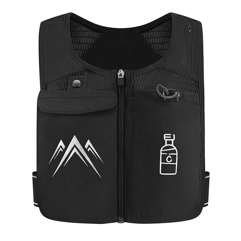 Unisex Sneldrogende Draagbare Sport Mesh Borstvesten Running Bergbeklimmen Outdoor Mobiele Telefoon Tas Training Sportvest Voor Mannen