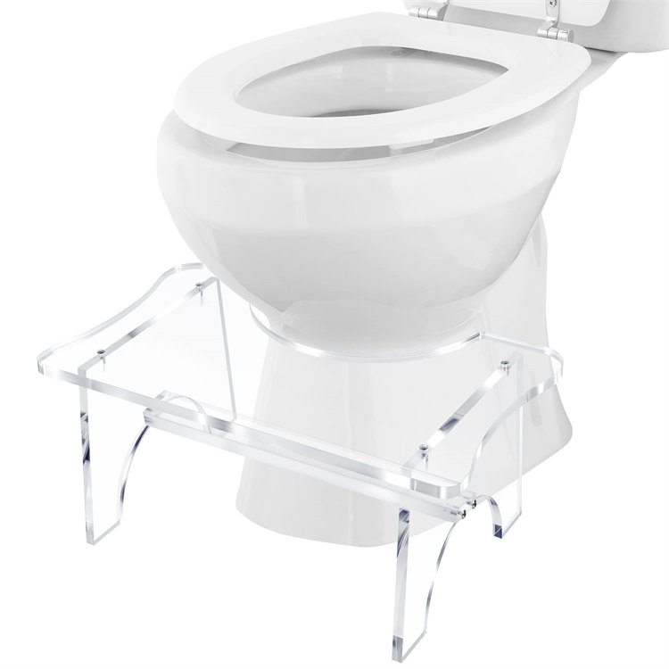 Съемный прозрачный акриловый табурет для ванной комнаты