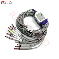 Câble ECG compatible KENZ à 10 fils avec connecteurs banane pour Cardico 302