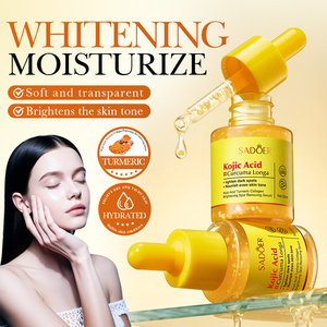 Suero Facial Blanqueador con Ácido Kójico, Cúrcuma <span class=keywords><strong>y</strong></span> Colágeno SADOER OEM ODM 30ml, Suero Anti-Manchas Oscuras, Suero para el Cuidado de la Piel con Ácido Kójico - Product Image 1