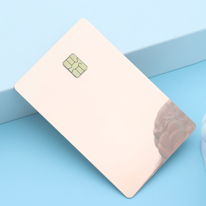 Laser Khắc Tùy Chỉnh Chải Thép Không Gỉ Gương Hoa Hồng Kim Loại Thẻ 4442 4428 Ứng Dụng Kim Loại Kinh Doanh Thông Minh Chip Kim Loại Ngân Hàng Tín Dụng - Product Image 3