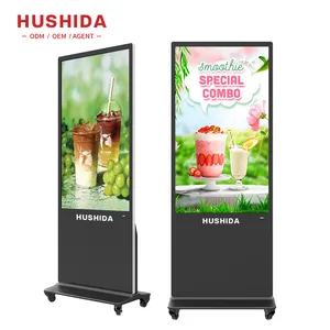 43 Inch Android Commercial Menu Display Screen Board Standing Small Advertising Digital Kiosk Touch Screen