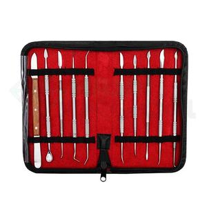 Espátula Dental de buena calidad, cuchillo de yeso, juego de herramientas de tallado de cera Dental versátil de acero inoxidable, 10 Uds. - Product Image 3