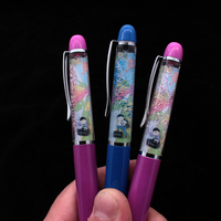 Stylo flottant Offres Spéciales Premium conçu sur mesure stylo à bille à eau magique CMJN imprimé stylo liquide flottant bateau 1.0mm largeur d'écriture