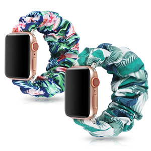 Nuovi Designer Scrunchie <span class=keywords><strong>Watch</strong></span> Band con Fibbia Regolabile Cinghia Elastica Compatibile per <span class=keywords><strong>Apple</strong></span> Orologio - Product Image 1