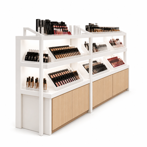 Estantería de Góndola Blanca para Supermercado, Exhibidor de Cosméticos, Estante para Tienda Minorista, Accesorio para Tienda de Maquillaje - Product Image 2