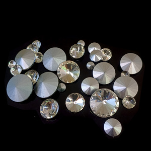 9x18MM Navettes/<span class=keywords><strong>Marquise</strong></span> Facettes Coupe Plaqué Base Blanc Verre Clair Cristal Gemme Usine En Gros - Product Image 2