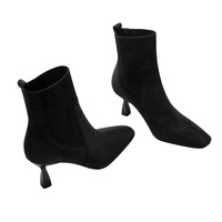 Bottines habillées personnalisées pour femme, style western, en cuir véritable, talon chaton, antidérapantes, ajustement extensible, rehaussantes, pour l'été