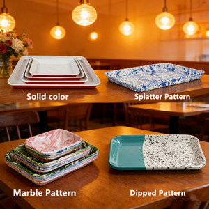 Bandeja Rectangular para Hornear Pan y Tartas, de Esmalte, con Logotipo Personalizado, para Cocina de Restaurante, Apta para Horno, de 28 cm, 30 cm, 34 cm, Blanca y Azul - Product Image 2