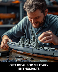 Bộ mô hình quân sự Nifeliz North Battleship, đồ chơi lắp ráp, mô hình quân đội để xây dựng và trưng bày, món quà lý tưởng dành cho những người đam mê quân sự - Product Image 3