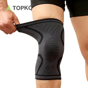 TOPKO Wholesale Stretchy custom printed Non Slip Comfortable gym fitness sports knee brace Pad