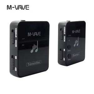 M-VAVE เครื่องรับส่งสัญญาณเสียงไร้สายแบบคู่ ดีไซน์แบบคลิปออนพลาสติกสีดำ - Product Image 2