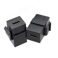 Amerikanischer Typ mit Kartenstecker 3.0 Typ C USB In-Line-Koppler Keystone-Jack-Adapter-Einsatz für Telekommunikation erhältlich