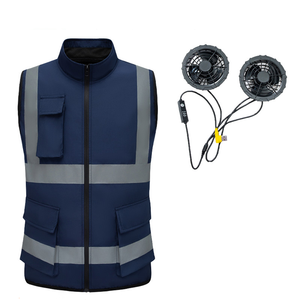 男女空调可穿戴风扇冷却反光条背心USB充电 - Product Image 6