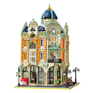 Jiestar 89111 <strong>Post</strong> <strong>Office</strong> Building Compatible Other Brands' Building Blocks Educational ABS Plastic Modern Buildings Model <strong>Toys</strong> - Product Image 1
