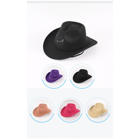HLC enfants Logo personnalisé Cowboy carnaval fête accessoires promotionnel vacances défilé Cowboy rose Cowgirl chapeau fête décoration