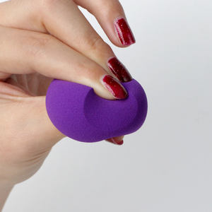 Vonira ฟองน้ำแต่งหน้าความงาม,ฟองน้ำผสมแต่งหน้าอุปกรณ์เครื่องสำอาง Moq ต่ำไม่ใช่ยางสีม่วงมาใหม่โลโก้ที่กำหนดเอง OEM - Product Image 5