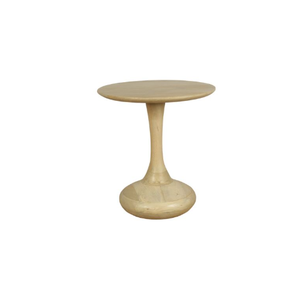 Table d'appoint ronde de construction durable Mobilier de maison décoratif en bois de manguier massif pour le salon, la chambre à coucher ou le bureau - Product Image 1