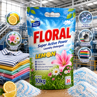 Lessive en poudre en vrac 10 kg – Puissant détachant, parfum longue durée, services de personnalisation OEM/ODM flexibles