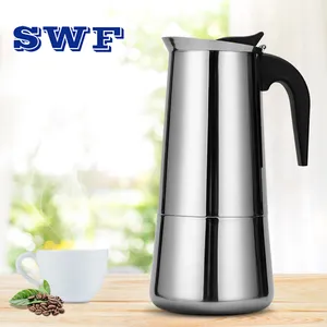Wholesale High Quality Stainless Steel Crystal Glass Stovetop Espresso Moka  Pot Coffee Maker - China Glass Coffee Maker and Espresso Coffee Maker price