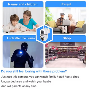 Nhà thông minh không dây 4MP ống kính kép CCTV <span class=keywords><strong>Camera</strong></span> với hai chiều âm thanh tầm nhìn ban đêm cảnh báo & phát hiện chuyển động CMOS cảm biến - Product Image 5