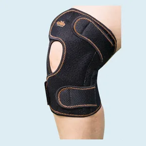 E-Life E-KND051弾性圧縮保護膝サポートスリーブブレース膝パッドストラップ付き