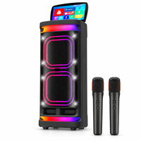 Speaker Pesta Layar Pintar Android 14 Dual Woofer 10 Inch 60W Sistem Audio Karaoke Nirkabel Dengan Baterai 9000mAh