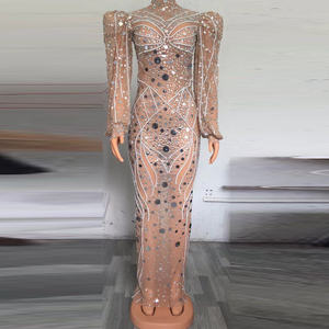 فستان سهرة نسائي فاخر من NOVANCE Y2135C لخريف 2025، مزين بالألماس، ملابس راقية للحفلات - Product Image 5