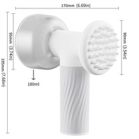 Machine à bulles automatique pour le bain des animaux de compagnie, distributeur de mousse pour shampoing pour chat et chien, brosse de massage en silicone, outil de toilettage SPA pour la maison et le salon d'animaux