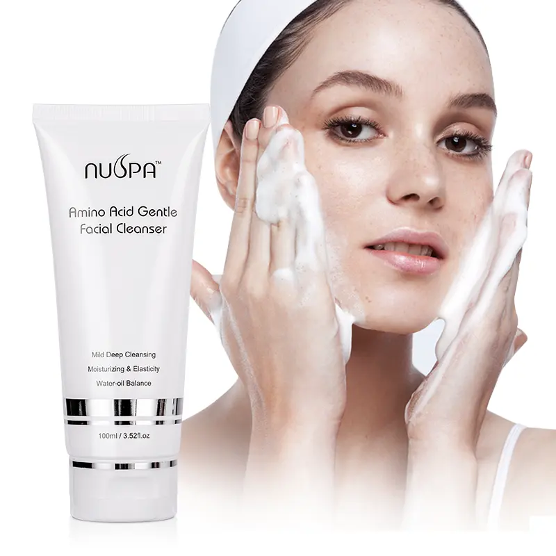 Großhandel Hautpflege Sanfte Reinigung Alkoholfreie Aminosäure Gesichts reiniger Natürliche feuchtigkeit spendende Gesichts wasch creme