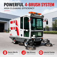 Balayeuse routière électrique autopropulsée à 4 roues, entièrement fermée, de haute qualité, SBN-2450CX, neuve