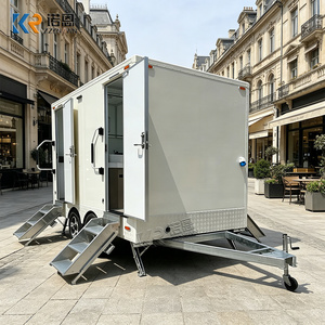 Remorque de toilettes portables d'extérieur, unité de salle de bain mobile pour événements, camping, caravane, toilettes portables - Product Image 3