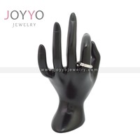 Minimaliste Top Qualité Haute Polonais Plaine Bijoux En Acier Inoxydable Femmes Mince Simple De Base Bague En Argent