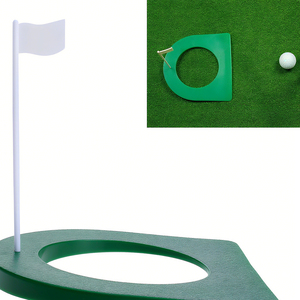 18cm Golf delik atıcı kapalı açık ev ofis garaj uygulama eğitmen Greenhole fincan plaka bayrak ile eğitim yardımı koyarak - Product Image 3