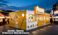 Oferta Especial: Contenedor Doble de 30 pies para Tienda de Pollo Frito, Directo de Fábrica, Listo para Enviar con Almacén para Negocios de Restaurantes
