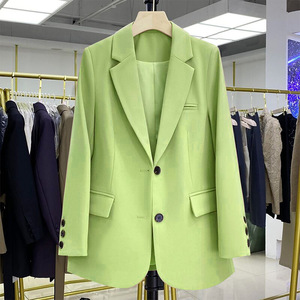 Manteaux Femme de Grossiste Tendance <span class=keywords><strong>Blazer</strong></span> Décontracté Lâche à Manches Longues à Double Boutonnage - Product Image 3