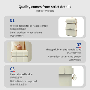 Productos de Masaje con Diseño Patentado Exclusivo, Cojín de Masaje Shiatsu, Cuerpo Pequeño y Flexible, Cojín de Masaje para Todo el Cuerpo - Product Image 3