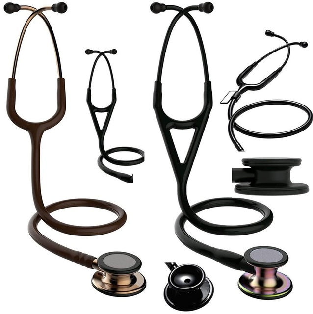 Deluxe Dual-Head Stainless Steel Medical Stethoscope with High Quality