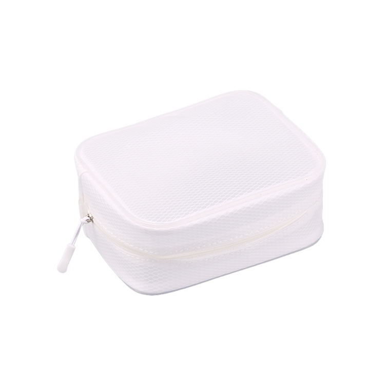 Simple portable travel semi-transparent EVA frosted cosmetic bottle storage makeup bag case