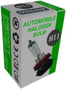 Bombilla Halógena H11 12V 55W de Vidrio de Cuarzo, Calidad OEM, Repuesto para Faros Delanteros de Automóviles, Larga Duración, Luz Blanca Cálida para Autos, SUV y Camionetas - Product Image 2