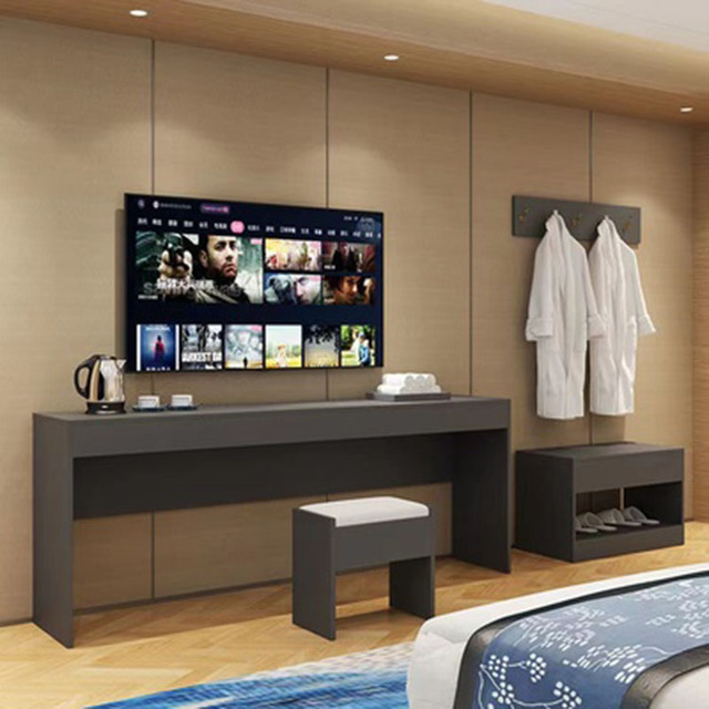 Modern High Quality Hotel Bedrooms Set Wood Meble Do Hotelu Tv Cabinet