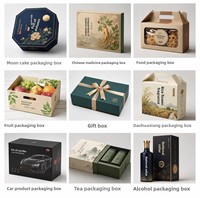 Boîtes cadeaux carrées pliables personnalisées avec logo imprimé en couleur, personnalisation en petites séries pour l'emballage de bougies et de portefeuilles